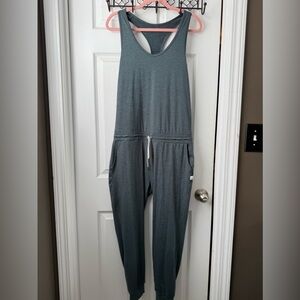 Vuori teal / black jumpsuit / romper